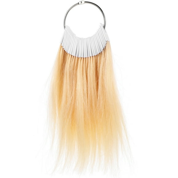 Miangastore 30pcs Human Hair Color Rings Testing Hair Color Samples Real Human Hair Color Charts