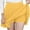 N411 Yellow, variant on Curuila Womens Pleated Skirt With Built In Shorts Solid Color High Waist Comfortable Mini Skirts For Women Size L