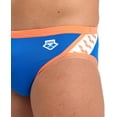 thumbnail image 3 of Arena Performance Icons Solid Men's Swim Brief Chlorine-Proof MaxLife Intensive Training Suit, Royal/Nespola, US Size 24, 3 of 8