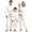 White_002, variant on QTSHPN Family Matching Outfits Easter Holiday Cute Bunny Graphic 2 Piece Long Sleeve Top with Long Pj Pants Cozy Pajamas Toddler