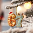 thumbnail image 5 of WKSCLPAI Christmas 67 Ornament Funny 67 Meme Ornaments 2D Acrylic Xmas Tree Hanging Decorations - Cute Gingerbread Festive Decor Gift for Woman with Refined & Humor, 5 of 8