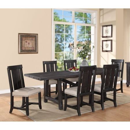 dining modus yosemite wood rectangular chairs piece table
