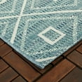thumbnail image 3 of Balta US, Inc Annika Diamond Trellis Pattern Indoor/ Outdoor Area Rug Sage 2' x 7' Runner 8' Runner Sage, Off-White, 3 of 5
