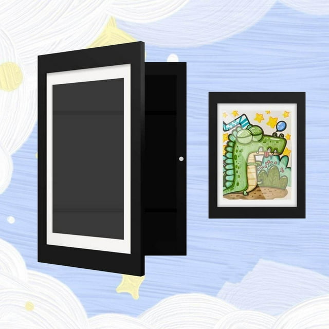 Langgg Kids Art Frame Photo Frame Interchangeable Kids Artwork Frame for Postcards