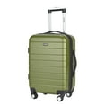thumbnail image 2 of Wrangler Expandable Spinner Rolling Carry-on with 3-In-1 Cup Holder, USB Port and Phone Holder - Green, 2 of 6