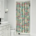 thumbnail image 2 of Cartoon Puppy Pattern Shower Curtain Waterproof Quick-Dry Bathroom Curtain Funny Dog Design, 2 of 5