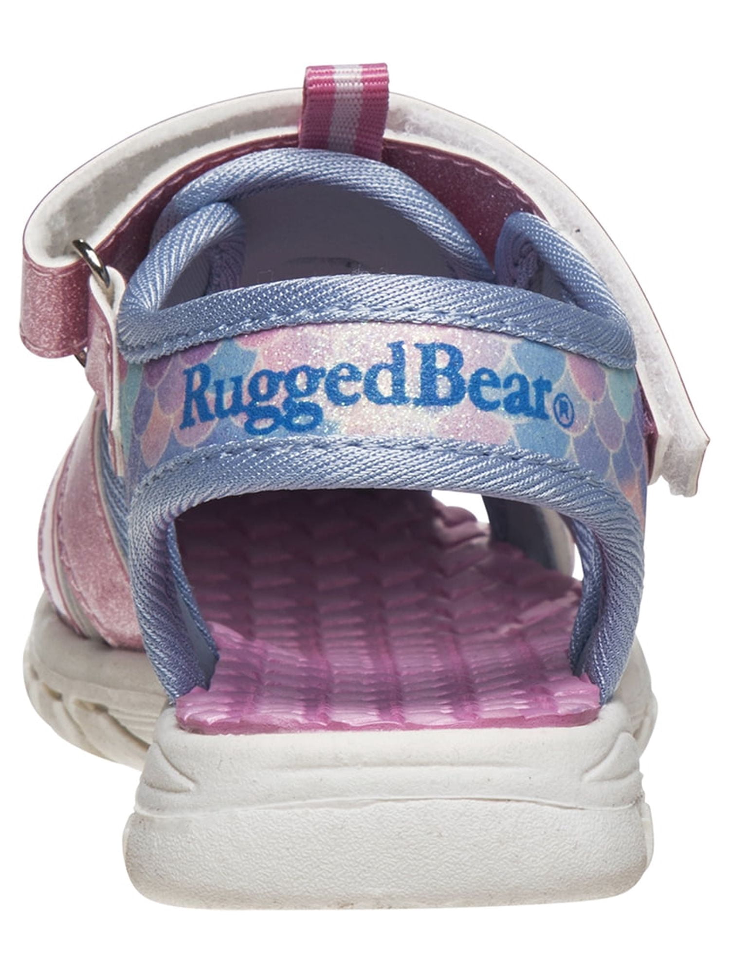 Rugged Bear Metallic Shine Closed Toe Caged Sandals (Toddler Girls)