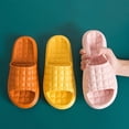 thumbnail image 5 of ibiyuan Womens Slippers Black Slides for Women Non Open Toe Walking Sandals Women Comfort Elegant Beach Shoes for Men for Beach, Pool, Dorm, Bathroom, Spa, Gym and Travel, 5 of 5