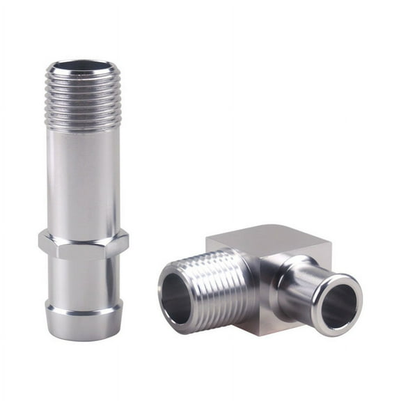 Engines Heater Hose Fitting 3/4" Water Pump 5/8" Intake 2PCS For Chevy SBC V8