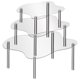 thumbnail image 1 of KAKOWELY 3 soportes de acrílico transparente para exhibición de tartas, para cupcakes, postres, pasteles y pizzas., 1 of 3