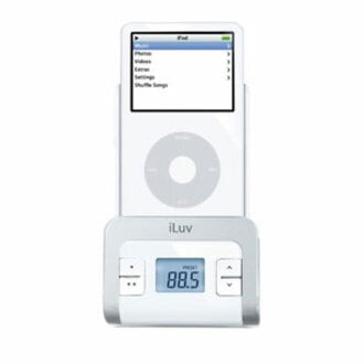 iLuv I707WHT FM Transmitter with Integrated Car Adapter for iPod