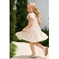 thumbnail image 5 of Happy Town Toddler Baby Girl Boho Dress Linen Ruffle Sleeveless Casual Dress, 5 of 9