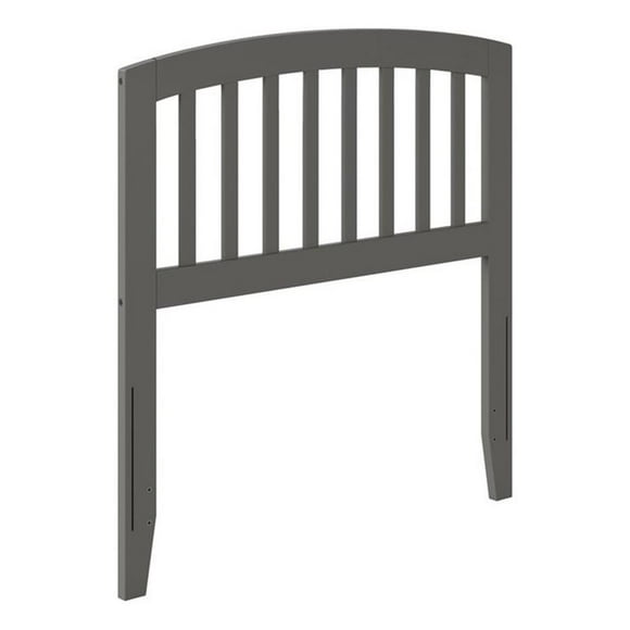 Bowery Hill Richmond Twin Wood Headboard in Grey