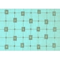 thumbnail image 1 of Ahgly Company Indoor Rectangle Solid Light Blue Modern Area Rugs, 4' x 6', 1 of 4