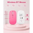 thumbnail image 6 of Magnetic Keyboard Mouse Combo Folio with RGB Backlight Keypad & Pen Slot for iPad 10 / iPad 11 A16, iPad Air 4 / Air 5, iPad Air 11 M2/M3/M4,Pink, 6 of 9