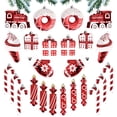 thumbnail image 1 of Fiudx Adornos para Árbol de Navidad, Pintados a Mano, con Diseños de Bastones de Caramelo y Helados, Ideales para Decorar Árboles y Regalos, Perfectos para Fiestas de Navidad, Juego de 6 Piezas., 1 of 5