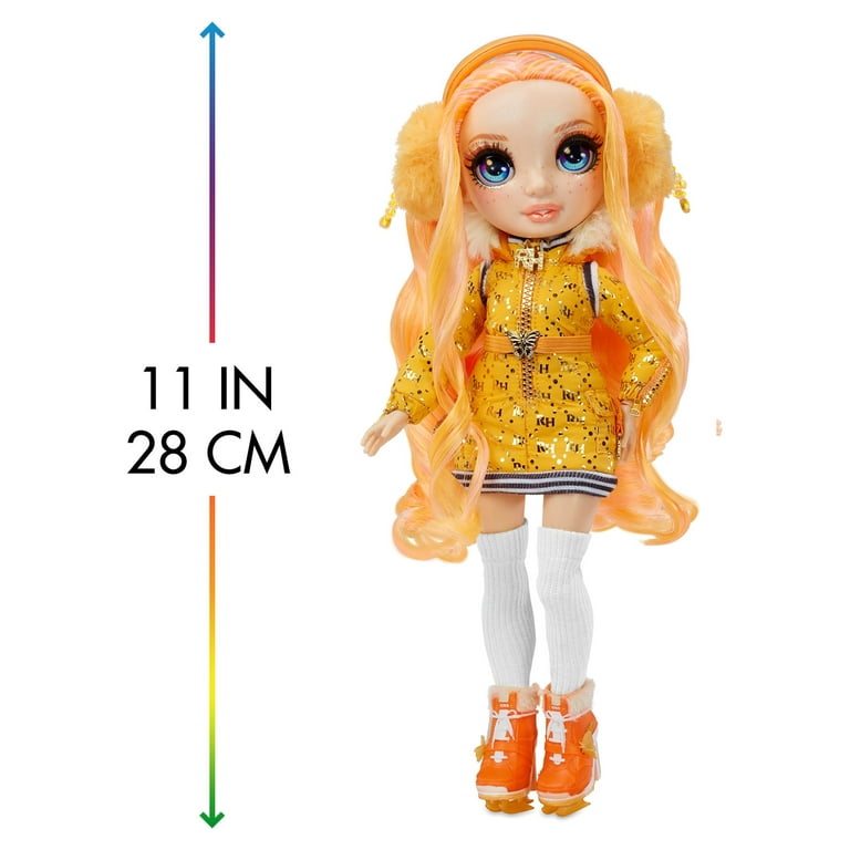 Rainbow High Winter Break Poppy Rowan Fashion Doll Playset with 2 Outfits &  Skis