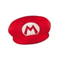 thumbnail image 2 of Super Mario Adult Red Newsboy Hat with M Emblem, 2 of 2