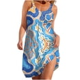 thumbnail image 1 of Vestido de verano para mujer, estampado, sin mangas, con escote redondo, sexy, informal, fluido, para la playa OAVQHLG3B Store  lin121212, 1 of 4