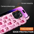thumbnail image 5 of Magnetic Case for iPhone 16 Pro, Compatible with Magsafe PC Hard Shell Silicone Inner Bumper Anti-Scratch Full-Body Cover Shockproof Slim Design Striped Pink Bow, 5 of 7
