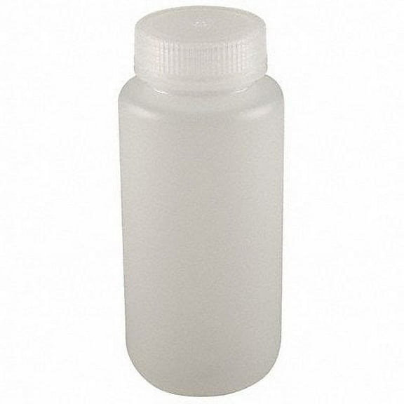 Lab Safety Supply Bottle,250 mL,8 Oz,Wide Mouth,PK12  6FAJ8