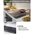 thumbnail image 5 of Stove Top Covers for Electric Stove, Brown Ombre Glass Stovetop Cover Protector, Oil Painting Art Abstract Modern Induction Cooktop Protector Oven Mat for Kitchen Countertop 24"x21", 5 of 8