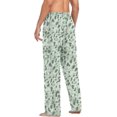 thumbnail image 6 of Top-kevin Turquoise Leopard Pattern Pajama Pants for Men Men's Pajama Pants Mens Pajama Bottoms with Drawstring, 6 of 13