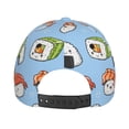 thumbnail image 6 of Naloa Original Classic Low Profile Hat Men Women Baseball Cap Dad Hat Adjustable Unconstructed Kawaii Sushi Print Cap, 6 of 9