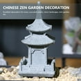 thumbnail image 4 of Shisuyan Pavilion Statue Grey Sandstone 1Set 2.2x2.2x4.5in, 4 of 8
