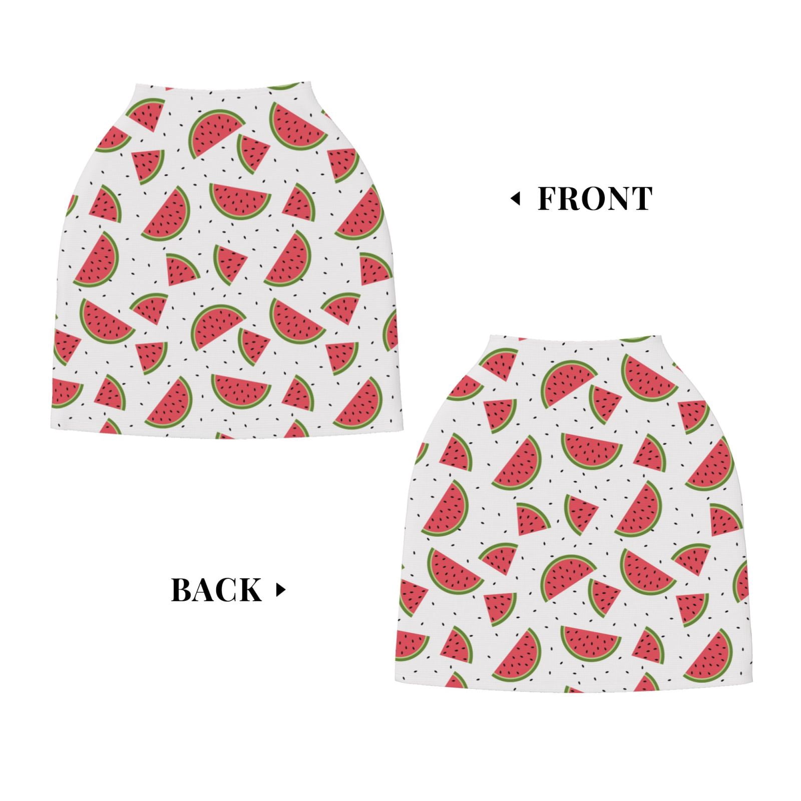 Fotbe Hand Drawn Watermelon Pattern Car Seat Covers for Babies, Nursing Breastfeeding Cover Infant Carseat Canopy, Soft Stretchy Carrier Cover
