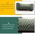 thumbnail image 3 of Soidarity Cuerda auxiliar resistente al desgaste supervivencia Paracord ligero conveniente profesional senderismo tendedero escalada Escalada Azul 31m Soidarity OD027594-02, 3 of 6