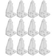 12pcs Blind Bottom Rail Holder Hold Down Bracket Clear Blinds Brackets