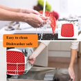 thumbnail image 4 of Reusable Silicone Air Fryer Liners 3 Pack,Easy Clean Air Fryer Accessories, Non Stick,8.5" Square, 4 of 7