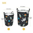 thumbnail image 2 of Lsque Space pattern Laundry Hamper Basket, Tall Woven Rope Hamper Basket for Clothes, Lightweight Storage Basket, Collapsible Waterproof-Medium, 2 of 8