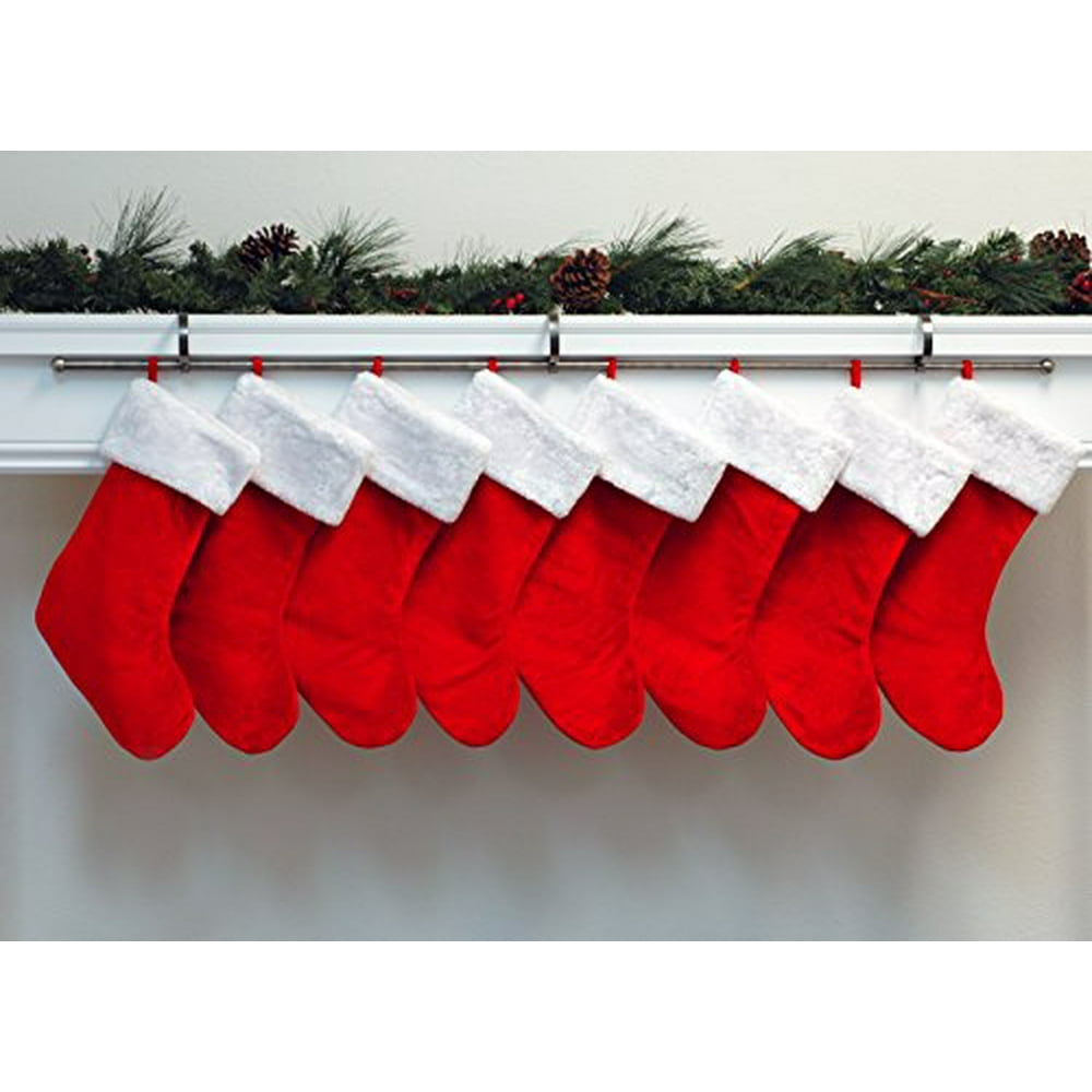 The Original MantleClip Stocking Rod Stocking Holder (for Large