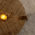 thumbnail image 2 of Noble House Dennis 36.61" Round Herringbone Coffee Table, Solid Wood Rustic Center Table with Tapered Legs, Natural, 2 of 5