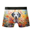 thumbnail image 2 of Welcome Spring Summer Dalmatian Portrait Flower Blue Sky All Over Print Boxer Briefs Underwear for Men Dad Dog Lover - 12001, 2 of 6
