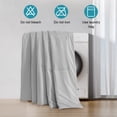 thumbnail image 5 of Kelnaro Queen 90"x90" Cooling Comforter, Ultra Soft Lightweight Ice Breathable Summer Blanket, Light Grey, 5 of 6