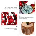 thumbnail image 6 of Save!Mini Christmas Tree Desktop Pine Tree Artificial Christmas Tree And Red Berries Pine Cone Wood Desktop Desktop Christmas Decoration, 10.63*5.12 In, 6 of 13