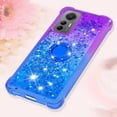 thumbnail image 6 of Clear Case for Xiaomi 12 Lite (Not Xiaomi 12) with Kickstand for Girls Women, Floating Liquid Holographic Sparkle Glitter Case Bling Gradient Quicksand Cover for Xiaomi 12 Lite JB Purple Navy, 6 of 14