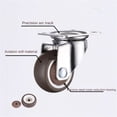 thumbnail image 2 of 1/1.25/1.5/2 Inch Furniture Casters Wheels Rubber Swivel Castor Trolley Rubber Caster With Brake ,Easy to Use, 2 of 4
