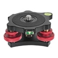 thumbnail image 4 of Decodeary Tripod Leveler Tri Wheel Leveling Base Head Base Leveling Tripod Thread 3/8”, 4 of 6