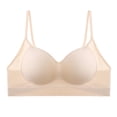 thumbnail image 6 of Paiwinds Push Up Bras for Women Solid Color Backless Seamless Wirefree U-Shaped Beautiful Back Free Size, Size 34AB, 6 of 7