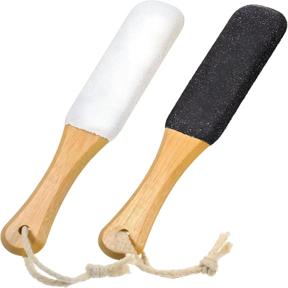 ACDANC 2-Pack Foot File,Professional Feet File Callus Remover,Natural Pumice Stone for Cracked Heels,Dual-Use Wet/Dry,Long-Lasting & Eco-Friendly Foot Care