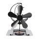 thumbnail image 4 of Ventilador de estufa de leña alimentado por calor, ventilador de chimenea de 5 aspas con tablero de aislamiento térmico, termómetro para estufa de leña, pesca en hielo, camping, estilo luna,, 4 of 10
