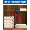thumbnail image 5 of Paquete de 4 bolsas de almacenamiento al vacío, bolsas ahorradoras de espacio, bolsas de almacenamiento de compresión para edredones y mantas, bolsas selladoras al vacío, 5 of 5