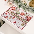 thumbnail image 2 of (Christmas supplies) Christmas decorations woven mat woven cloth dining mat table supplies creative dining mat Christmas kitchen mat tablecloth 42 * 34cm, 2 of 15