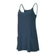 thumbnail image 3 of hotojiny Womens Tennis Dress Workout Mini Dress with Shorts Sleeveless Spaghetti Straps Golf Athletic Romper Dress Trendy Outfit, 3 of 6