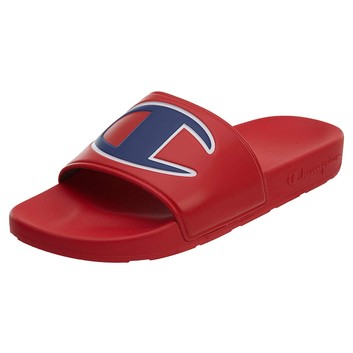 Champion Mens IPO Slide, Adult, Red/Red 
