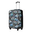 thumbnail image 2 of Uemuo Blue Excavator Printed Washable Luggage Cover - Fashion Suitcase Protector Fits 18-32 Inch Luggage -Large, 2 of 9